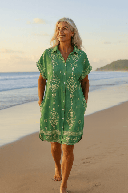Seabreeze | Boho Dress ( Cotton-Linen ) - Alira - Boutique