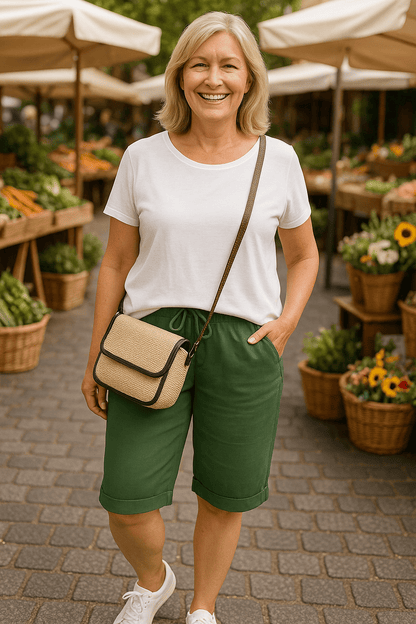 Selma | Cotton Comfort Shorts – Flattering fit. Effortless everyday style. - Alira - Boutique