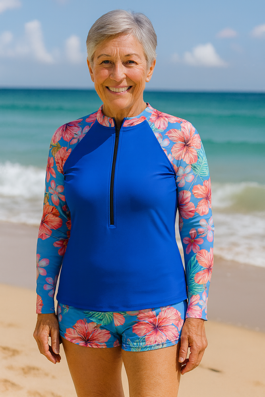 SereniSea Swimwear | UV Protection Rash Set – Sun-Safe Elegance, All-Day Ease - Alira - Boutique