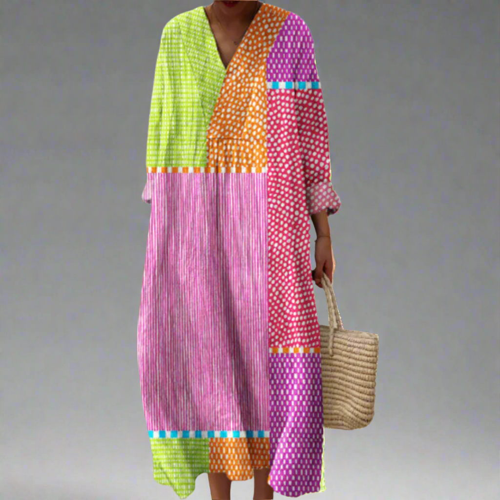 Sienna | Elegant Geometric Dress - Alira - Boutique