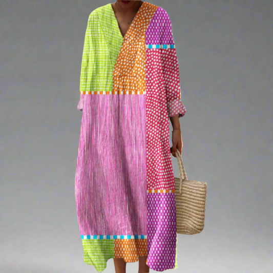 Sienna | Elegant Geometric Dress - Alira - Boutique