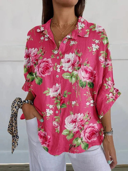 Sofie | Rose Floral Blouse - Alira - Boutique