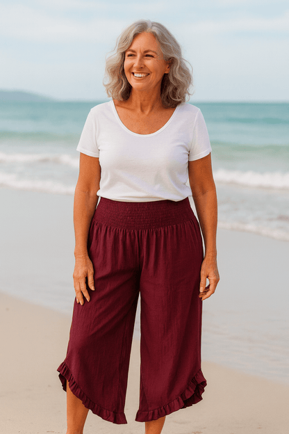 Tavina | Cotton-Linen Ease Pants - Alira - Boutique