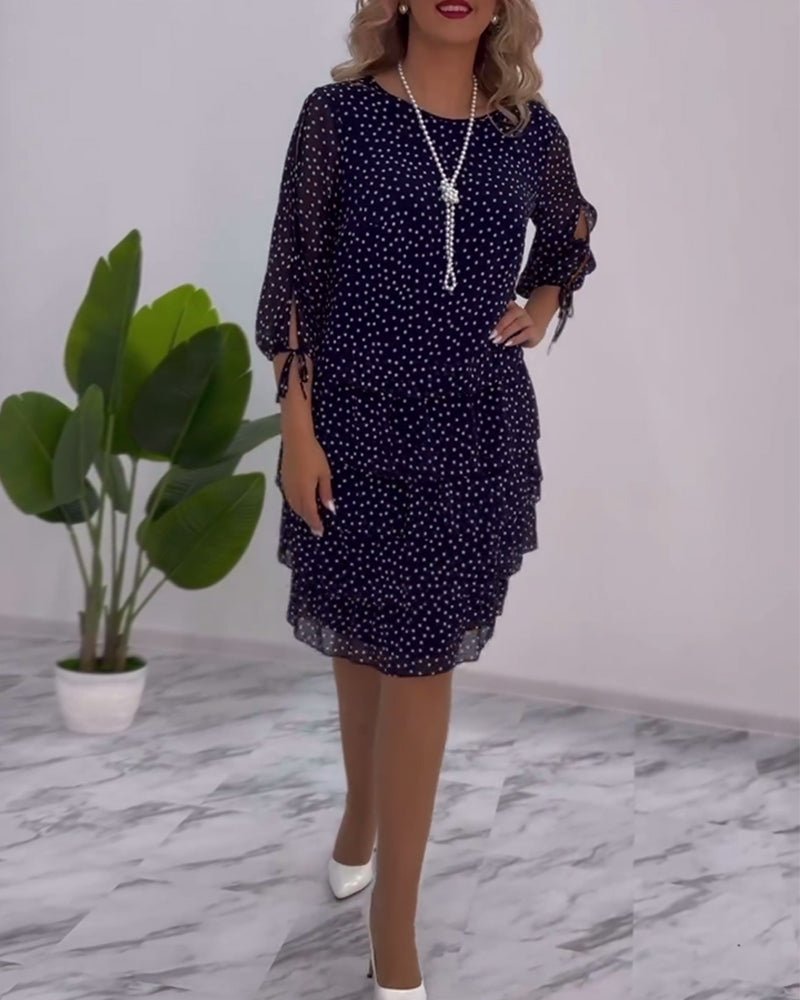 Tilly - Polka Dot Layered Dress - Alira - Boutique
