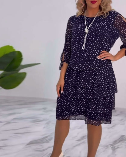 Tilly - Polka Dot Layered Dress - Alira - Boutique