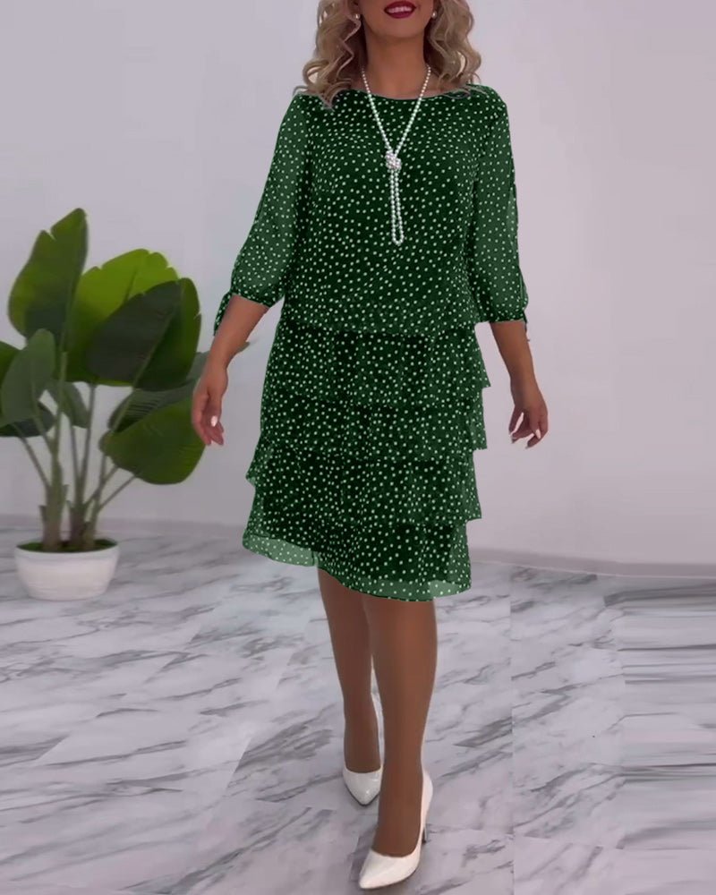 Tilly - Polka Dot Layered Dress - Alira - Boutique