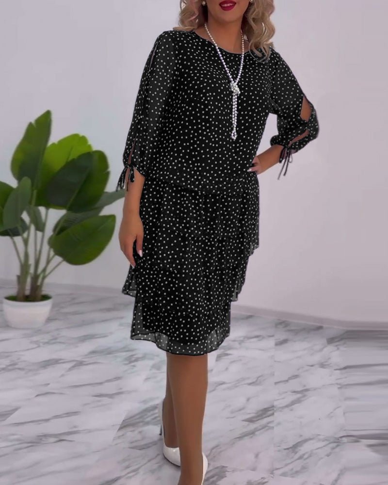 Tilly - Polka Dot Layered Dress - Alira - Boutique