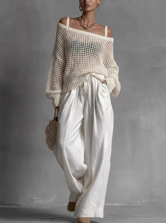 Vianne | Off-Shoulder Knit Set