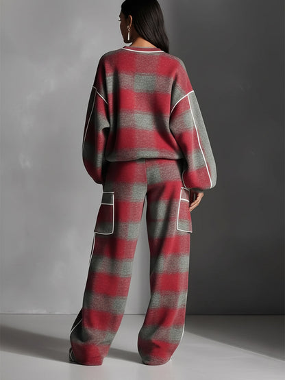 Nora | Plaid Street Pantsuit