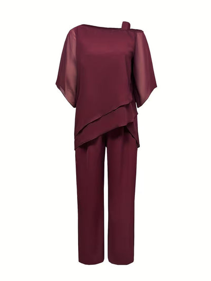 Valerie - Soft Drape Two-Piece Set – Effortless Polish, All-Day Comfort - Alira - Boutique