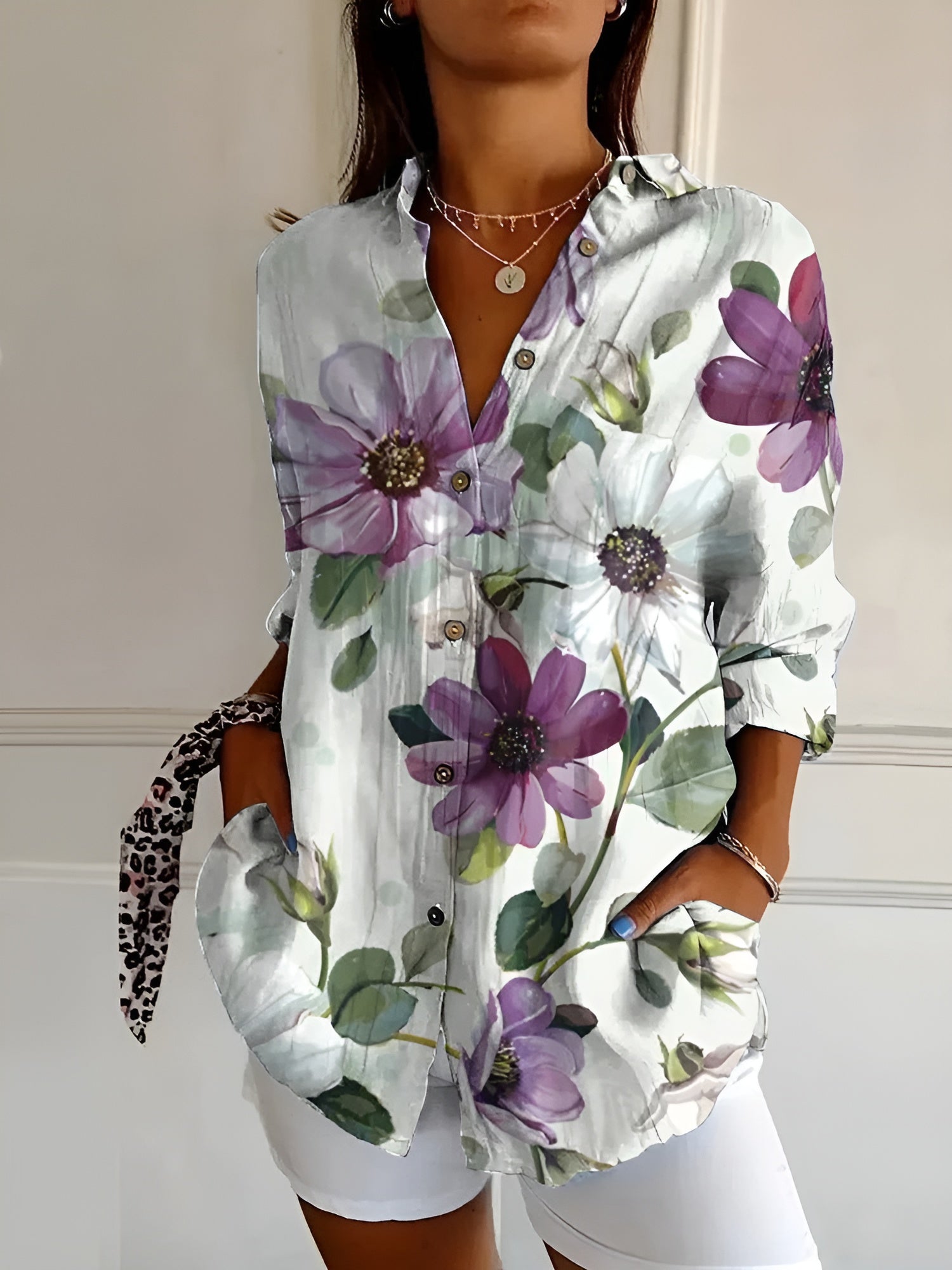 Purple Flowers / 5XL