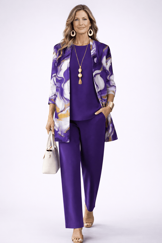 Vina - Classic Elegance Three-Piece Set - Alira - Boutique