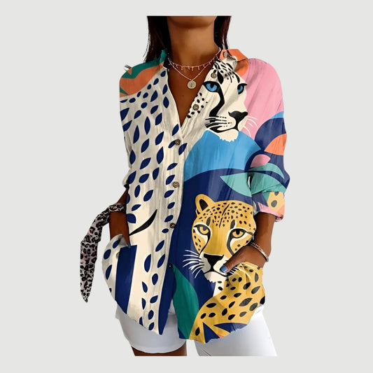 Lærke | Artistic Flower Blouse