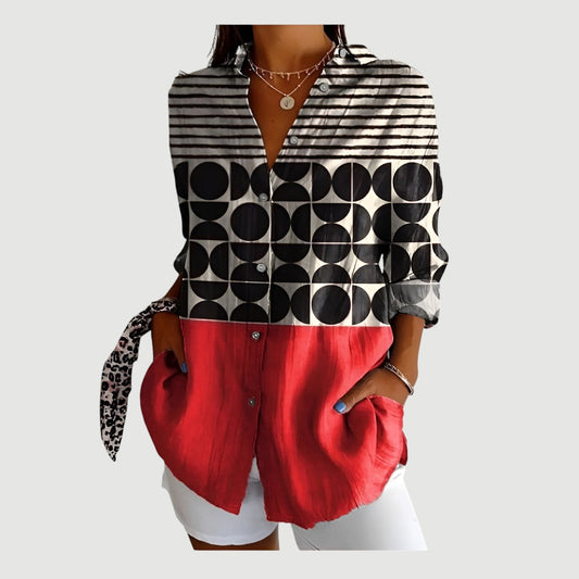 Sigrid | Artistic Flower Blouse