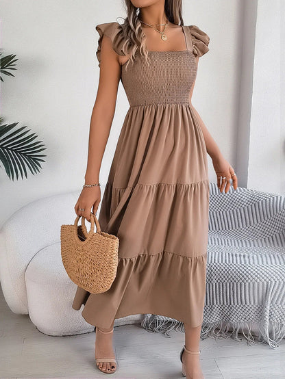 Yessa - Elegant Tiered Dress - Alira - Boutique