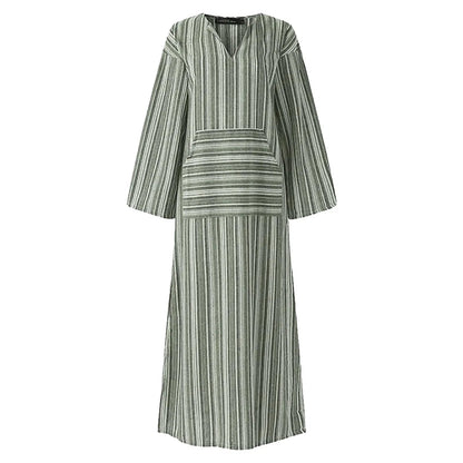 Yvonne - Striped Maxi Dress - Alira - Boutique