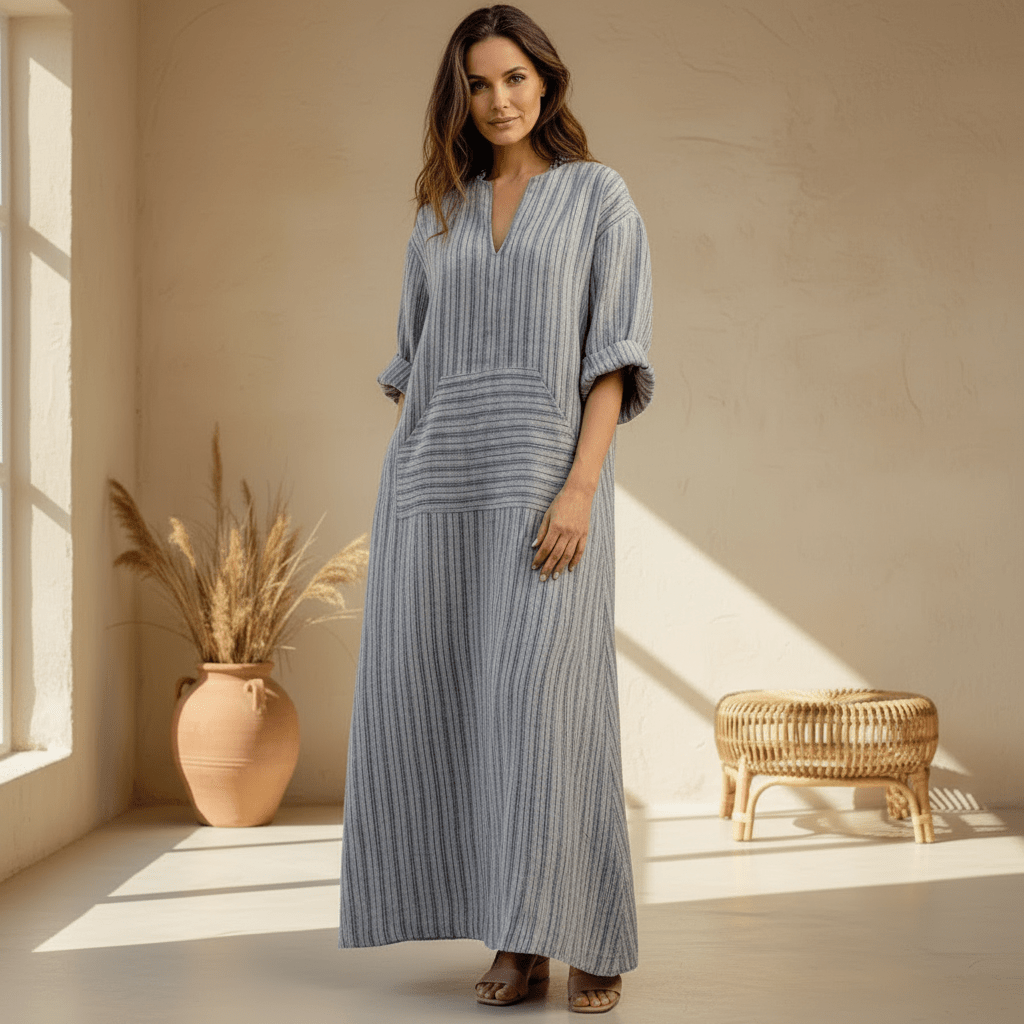 Yvonne - Striped Maxi Dress - Alira - Boutique