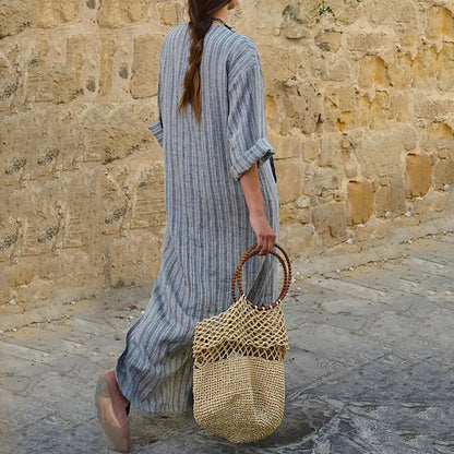 Yvonne - Striped Maxi Dress - Alira - Boutique