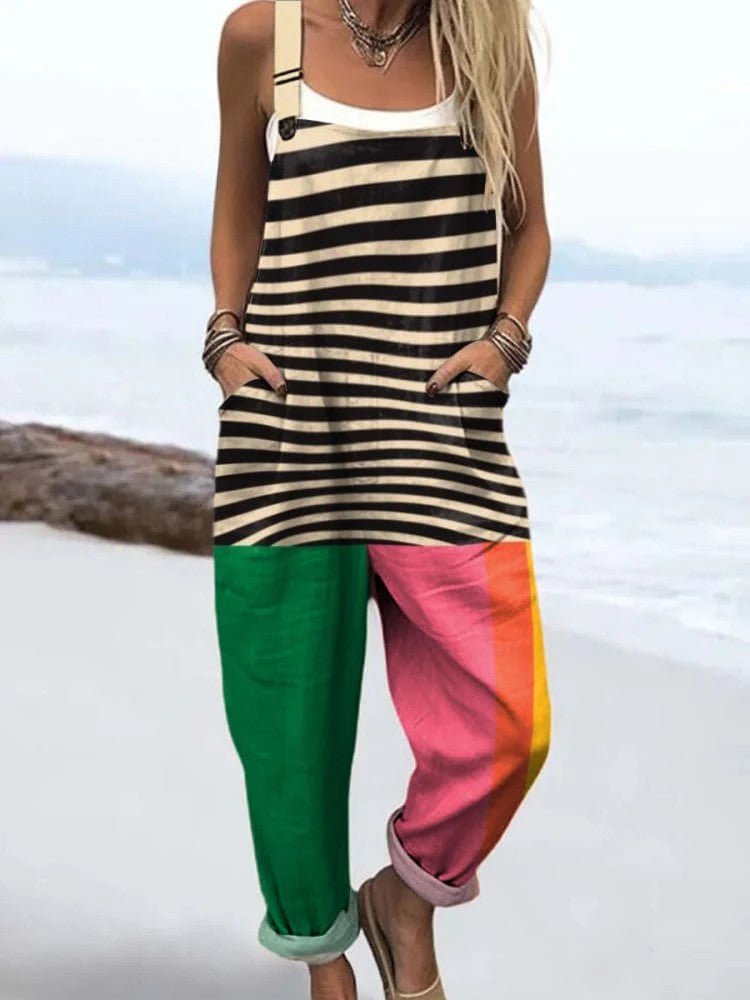 Zest & Stripes Jumpsuit - Alira - Boutique